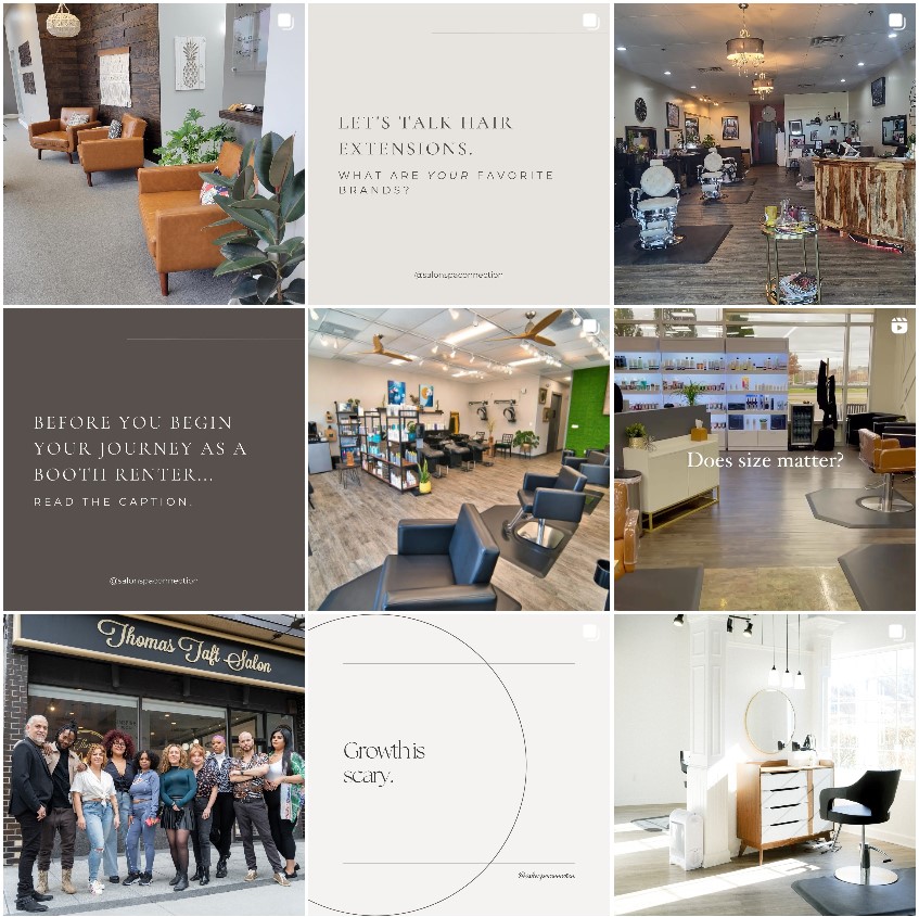 do salon owners hire from social media?