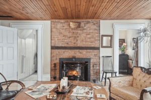 a photo of a salon waiting room peacock gallery in campbell hill ny