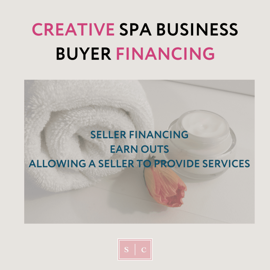 photo demonstrating methods used by spa business owners to help a buyer purchase their business