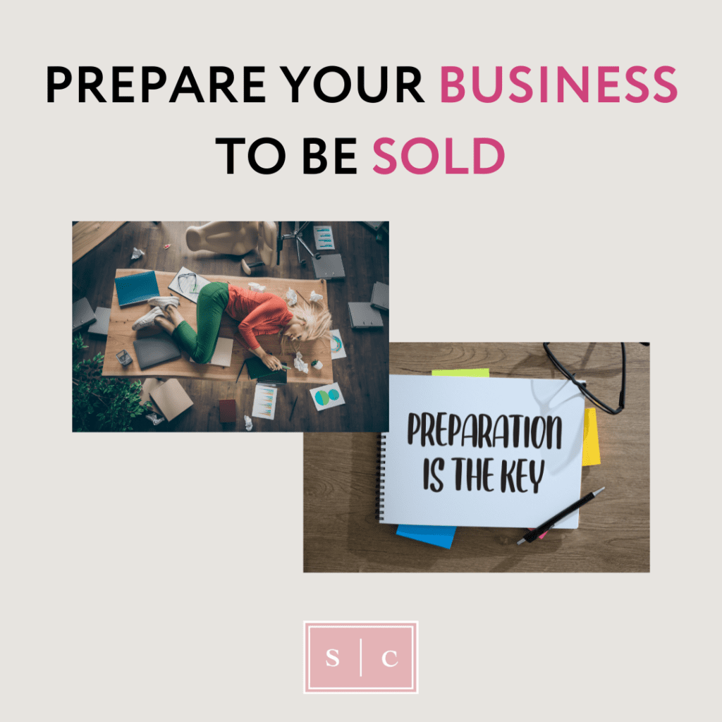 photo demonstrating chaos in a business sale vs being prepared