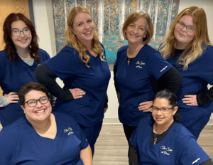 happy massage therapists working at the spas qc in davenport iowa