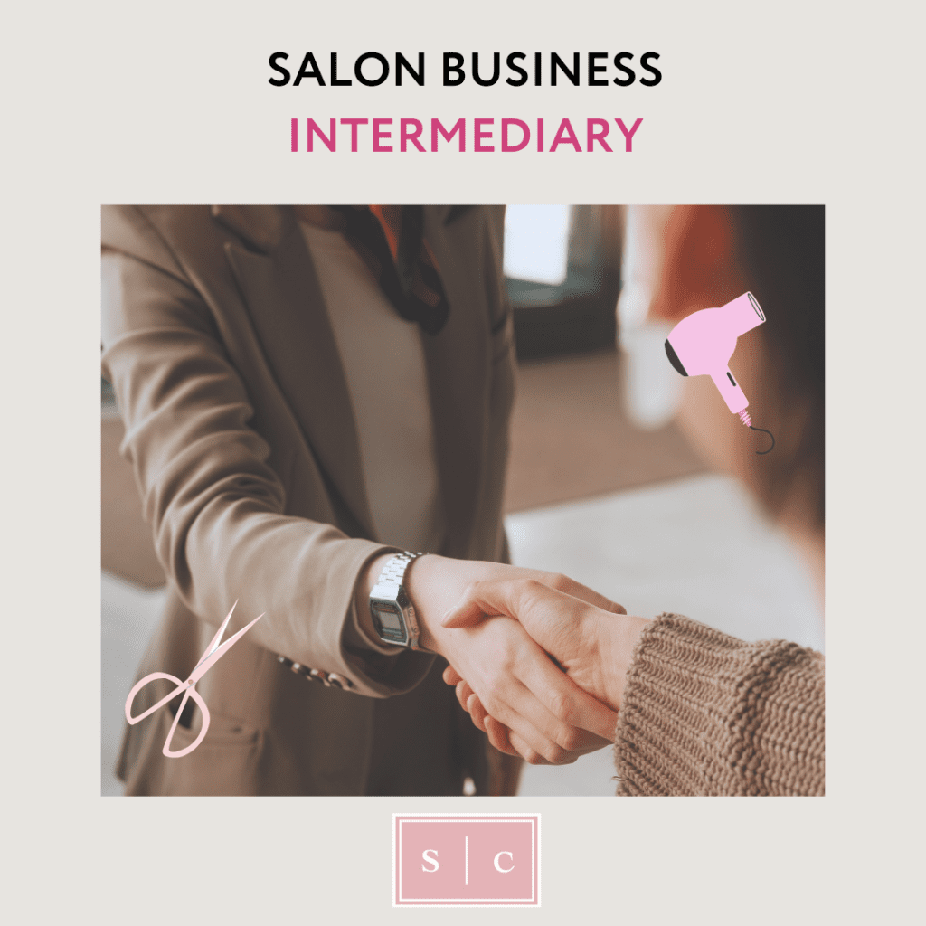 photo of a salon business broker making a deal