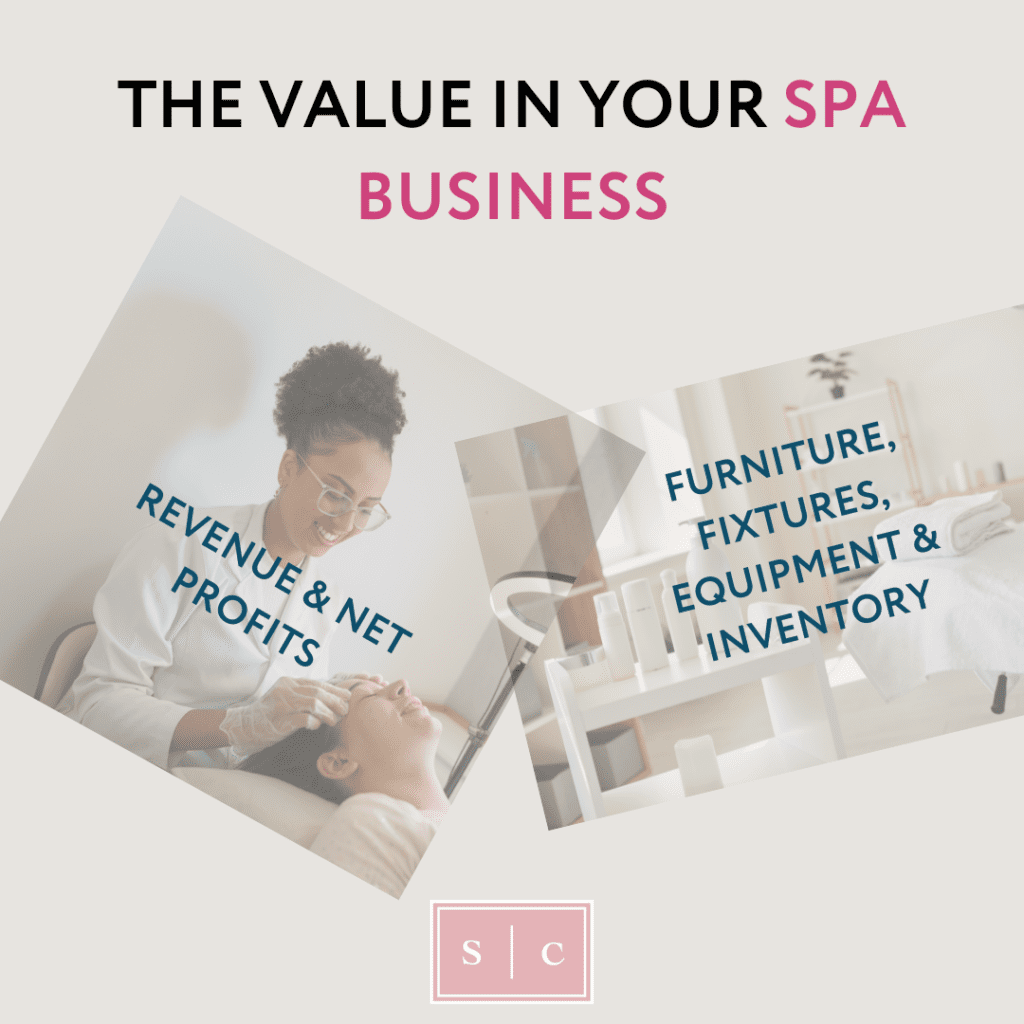 photo demonstrating where the value is in a spa business
