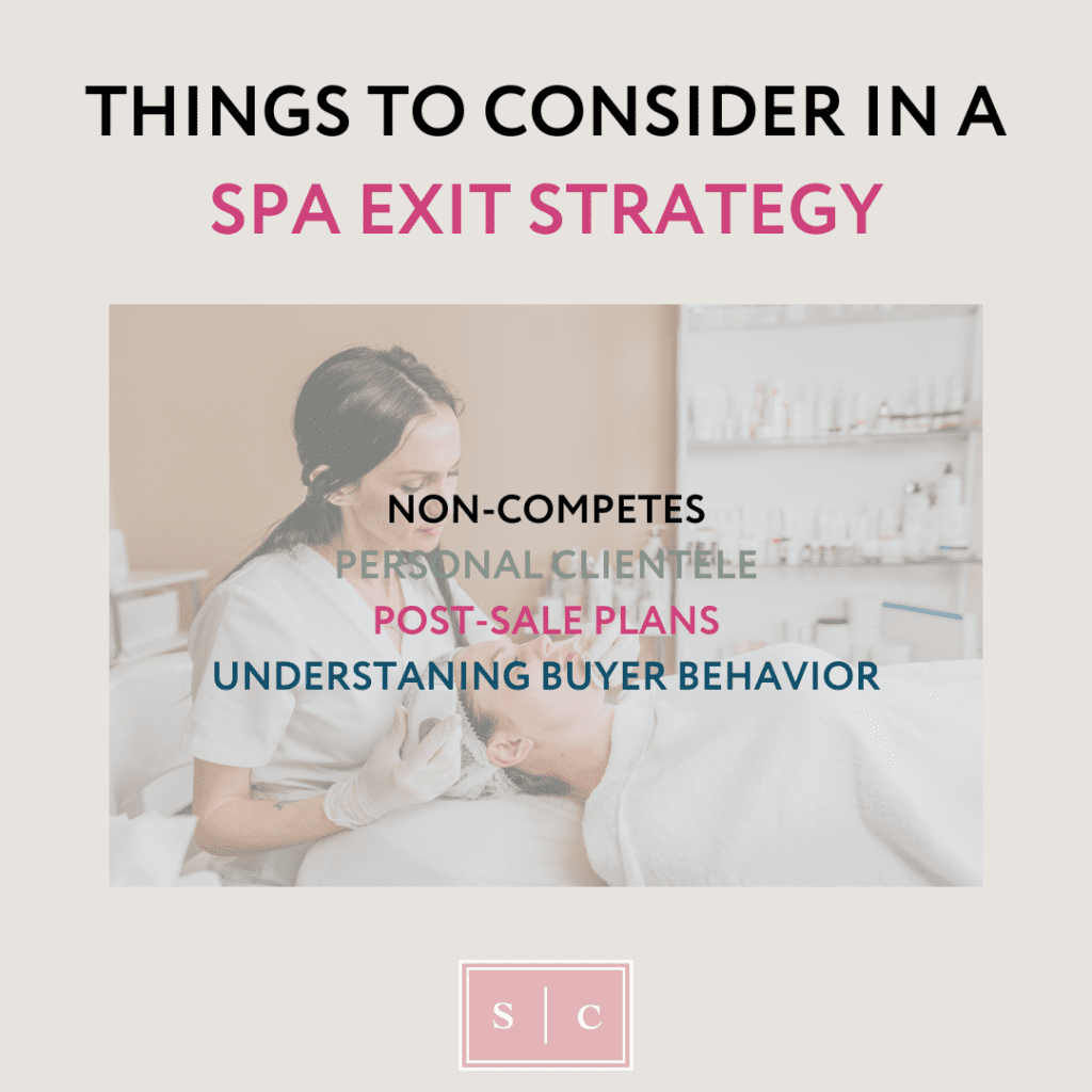 photo detailing what spa business owners should think about before selling